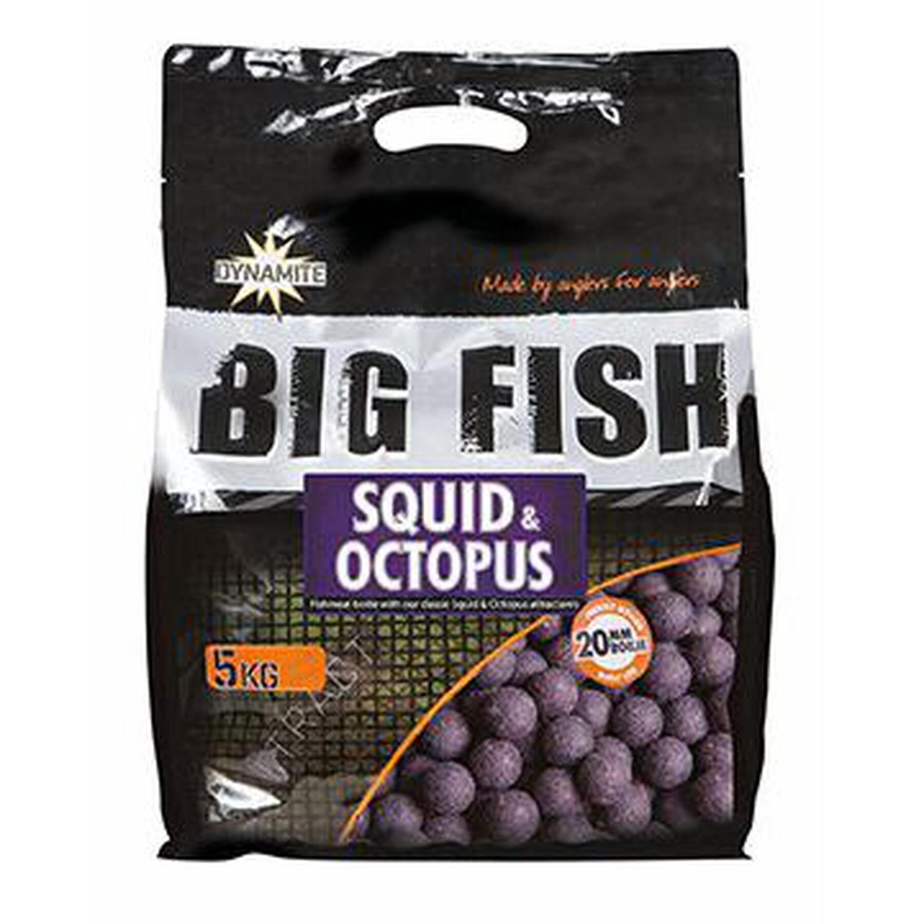 Fervejas densas Dynamite Baits squid & octopus 20 mm 5 kg