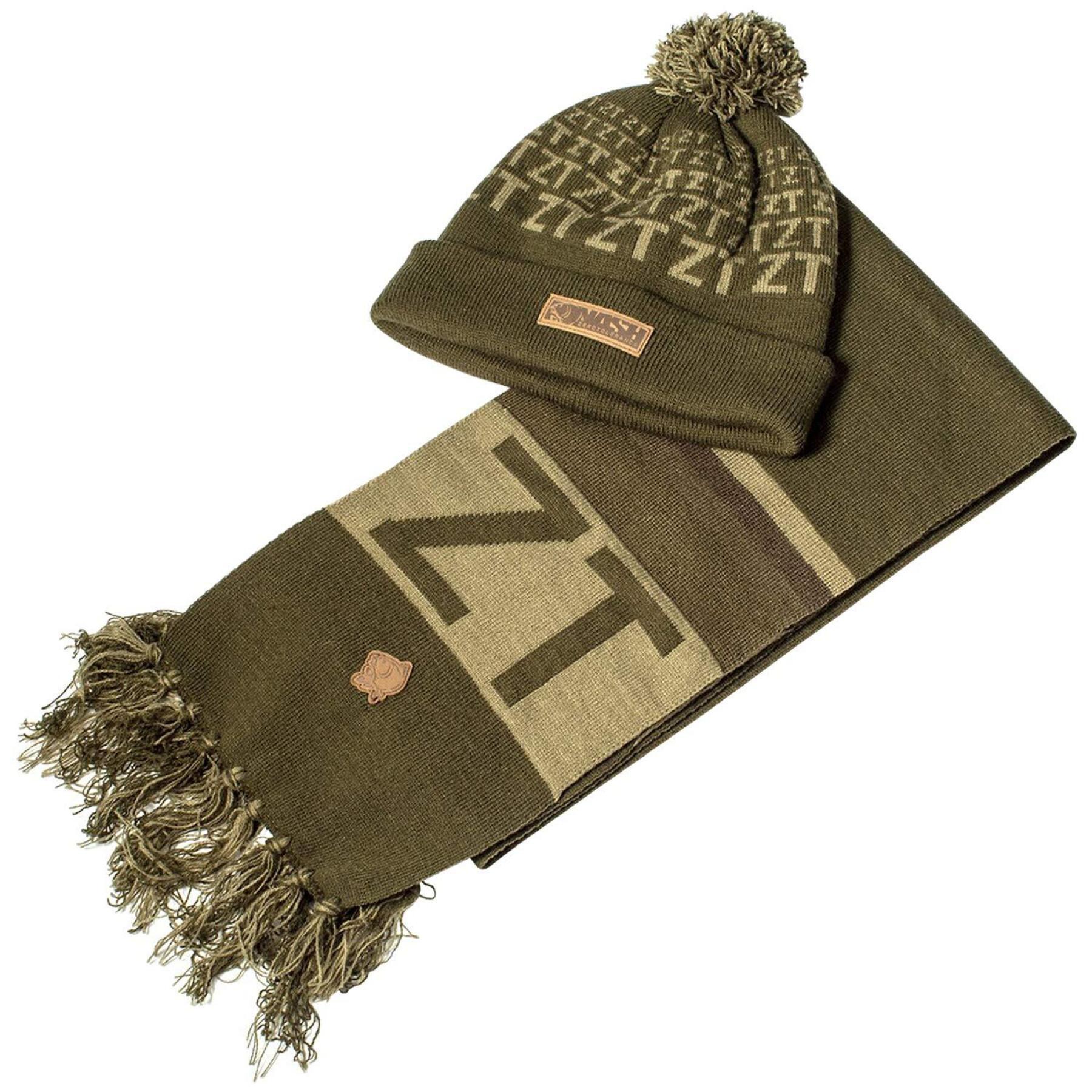 Conjunto de chapéu e lenço de pescoço ZT