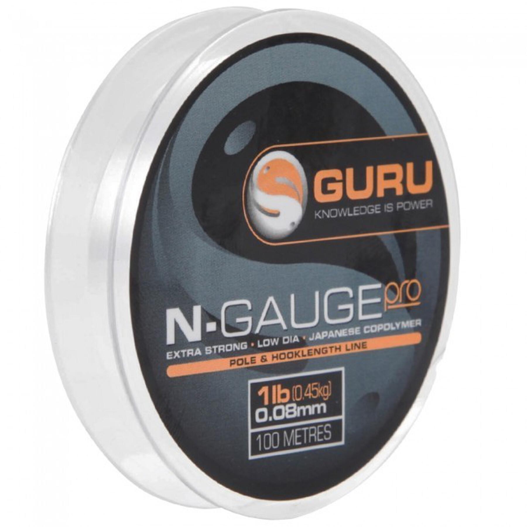 Linha especial de nylon Guru N-Gauge Pro (0,09mm – 100m)