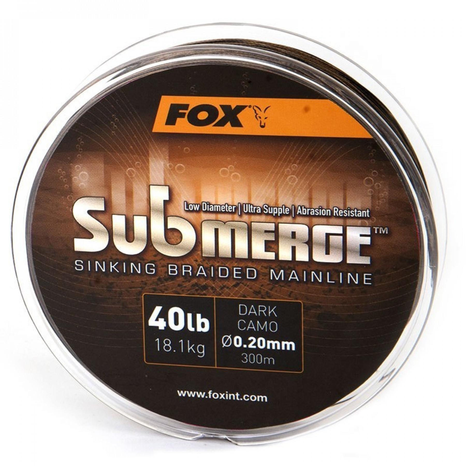 Fio trançado Fox Submerge Dark Camo 25lb/0.16mm 300m