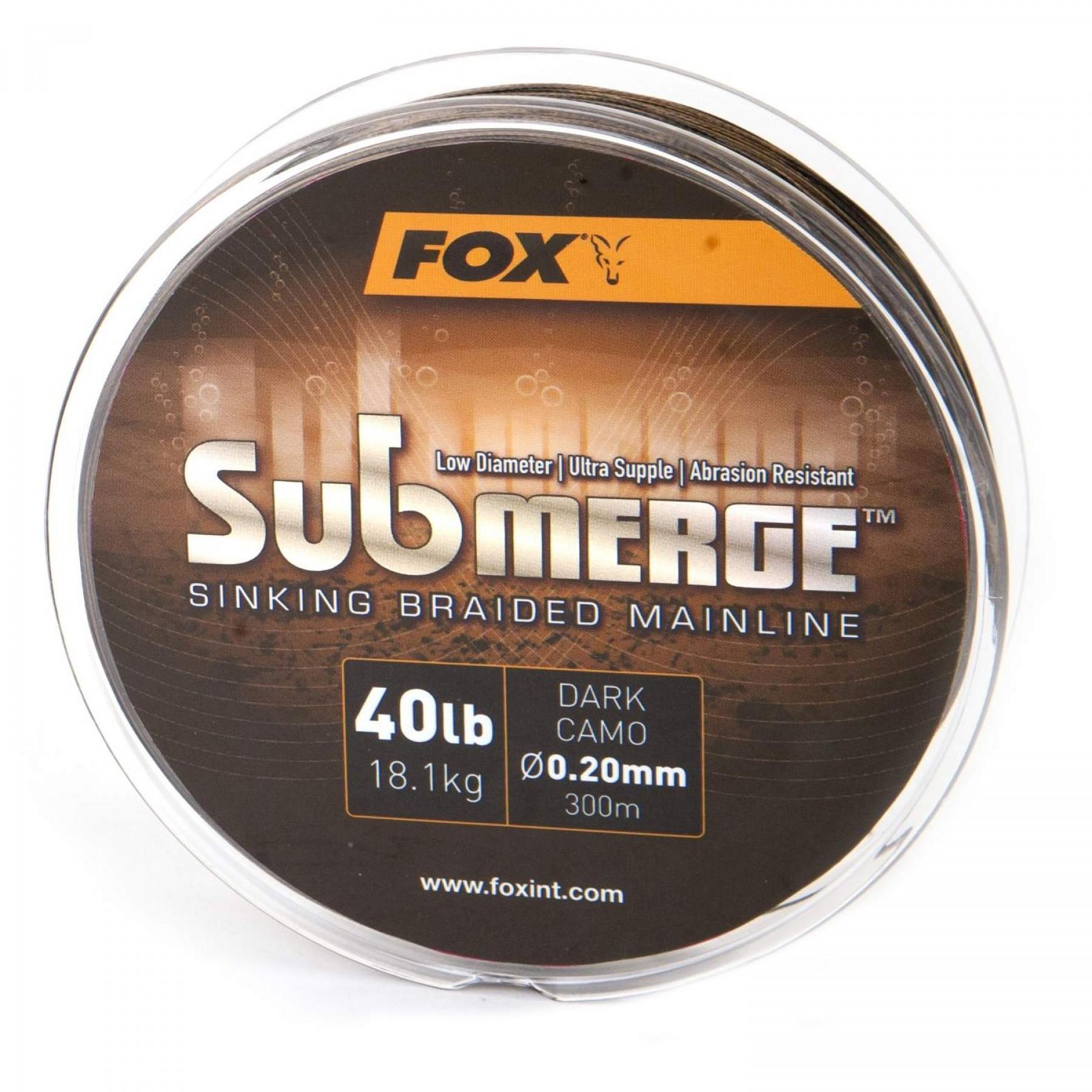 Fio trançado Fox Submerge Dark Camo 25lb/0.16mm 600m