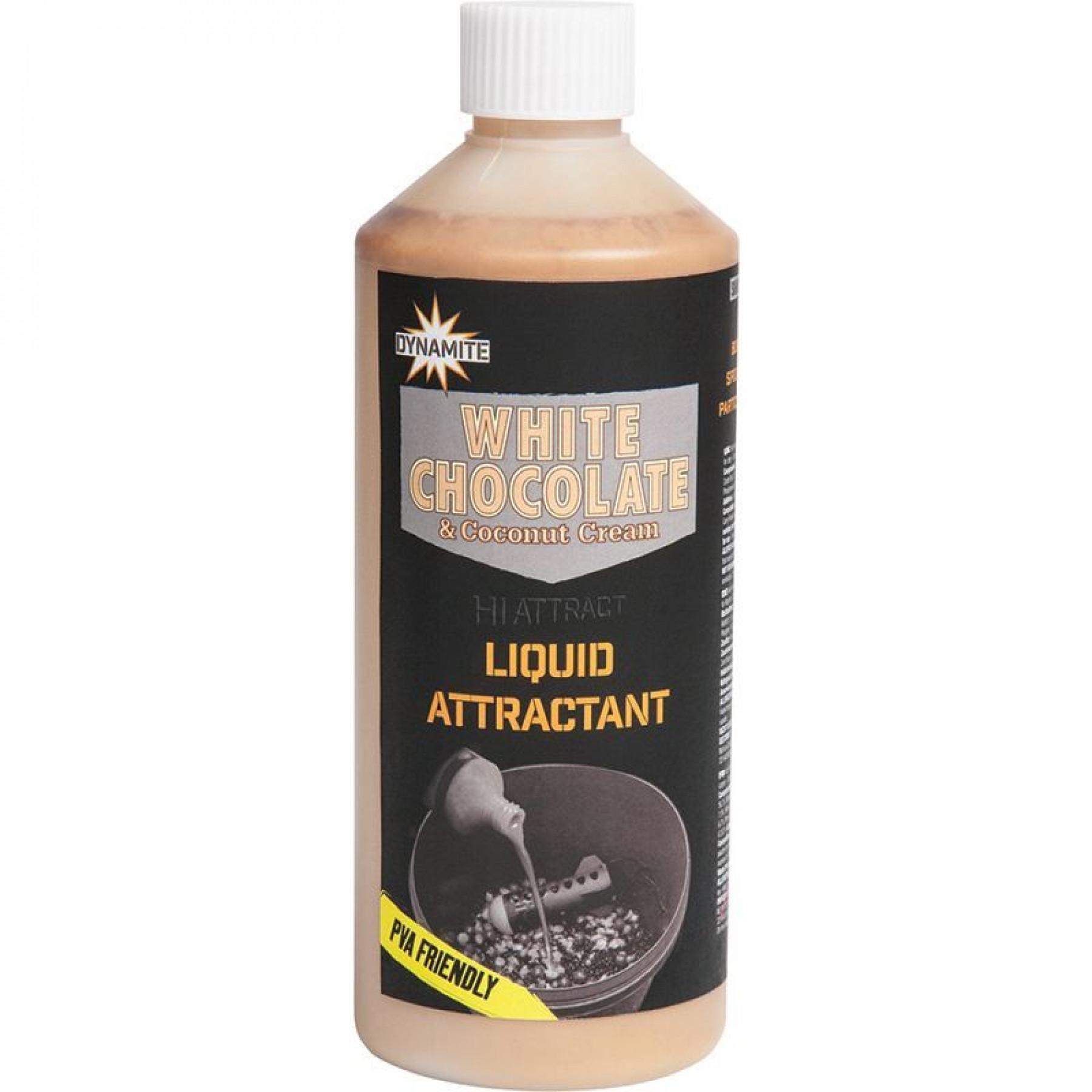 Atraente líquido Dynamite Baits Chocolat Blanc & Noix de coco 500ml