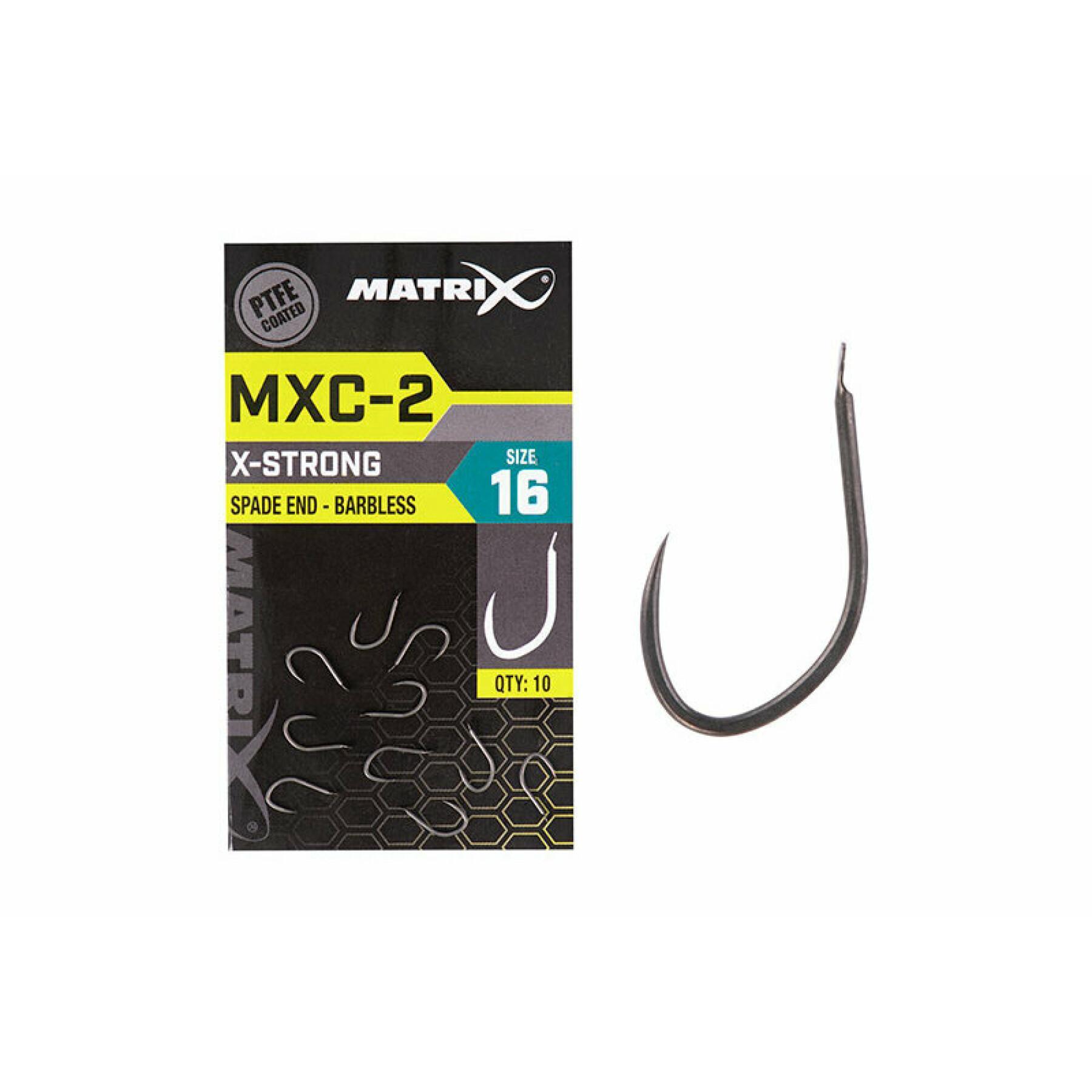 Anzóis sem barras Matrix MXC-2 Spade End (PTFE) x10