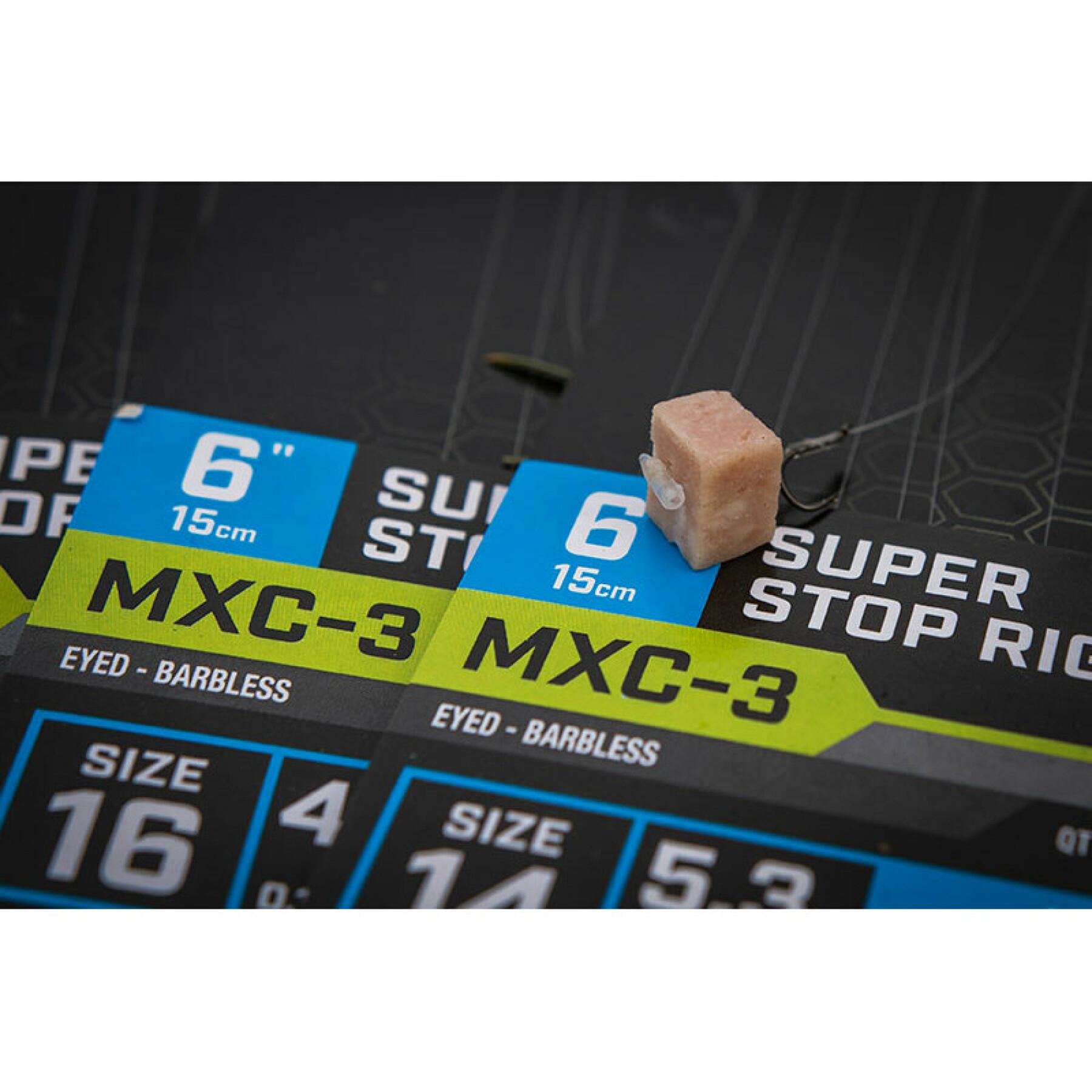 Líder sem Barbless Matrix MXC-3 Super stop 15cm x8