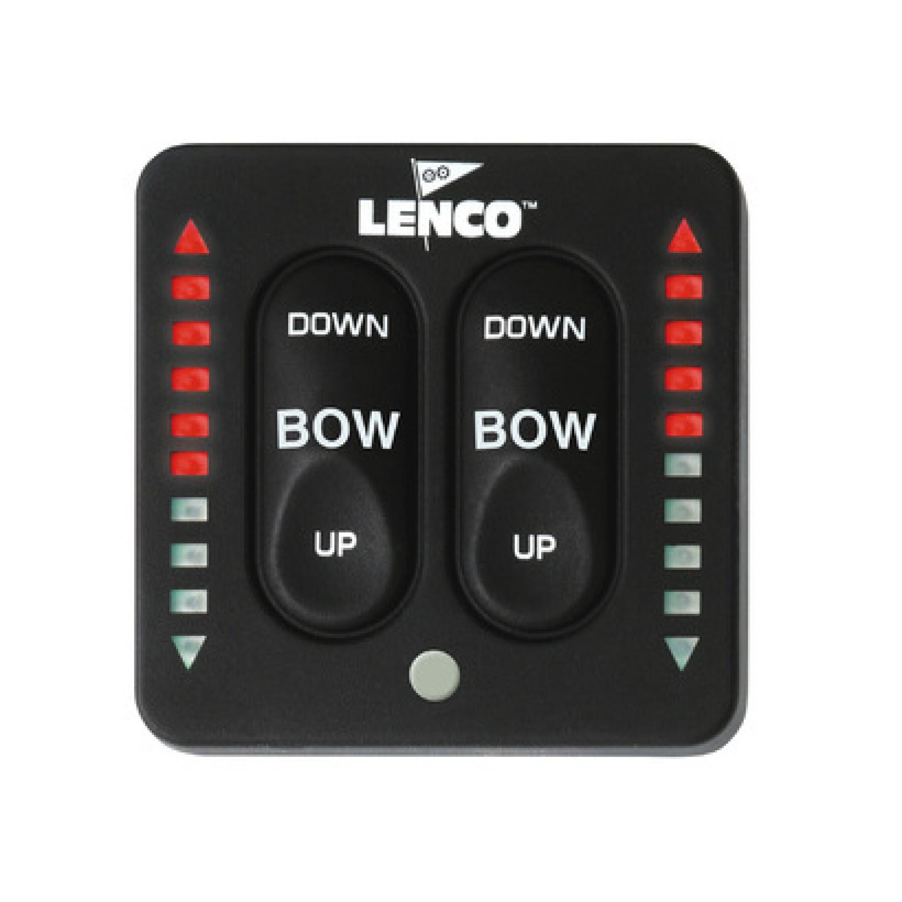 Interruptor de tinta dupla à prova de água com led Lenco Marine Inc. 15171-001