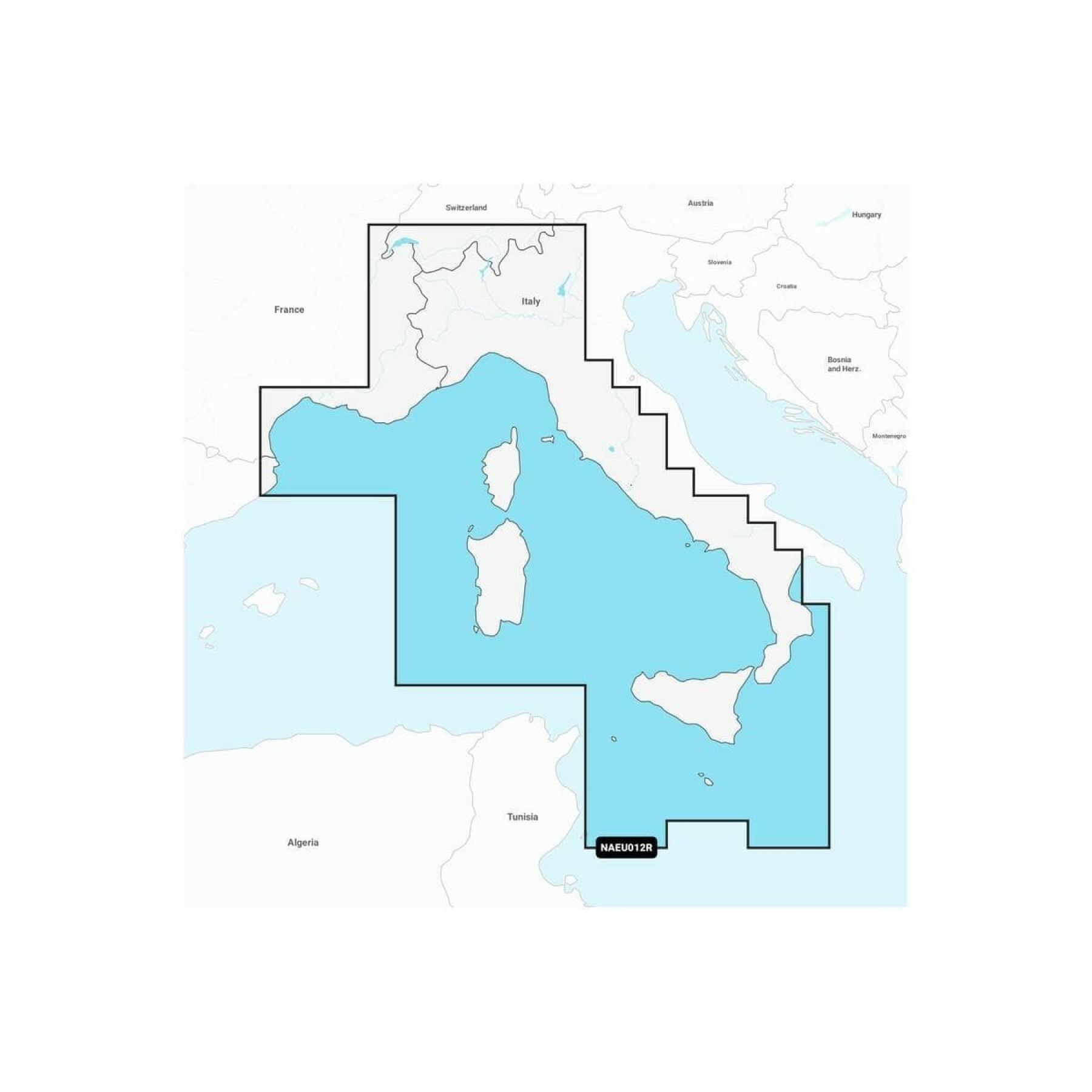 Mapplatinum de navegação + sd regular - central mediterrânea Navionics