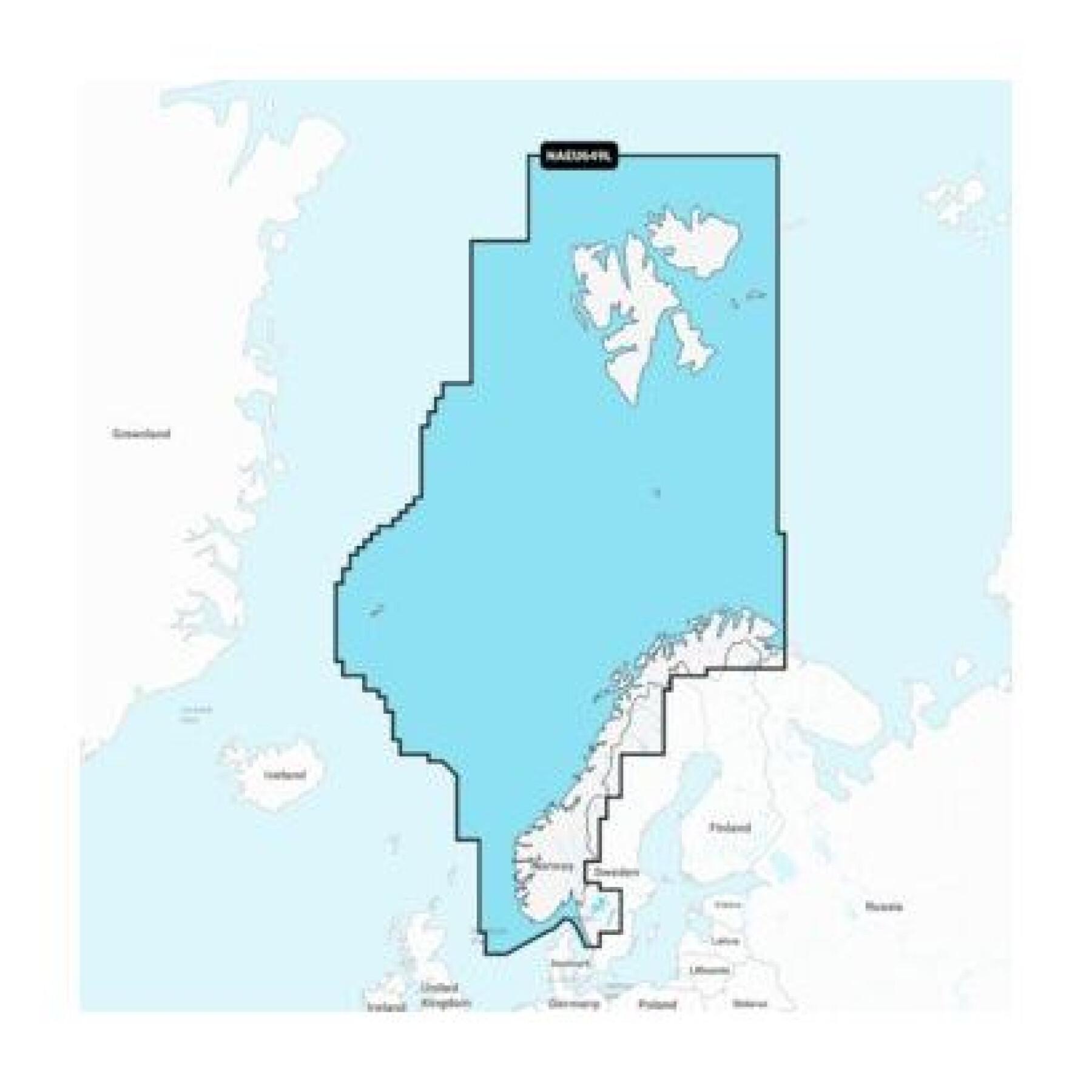 Mapa de navegação norueguês Navionics SD