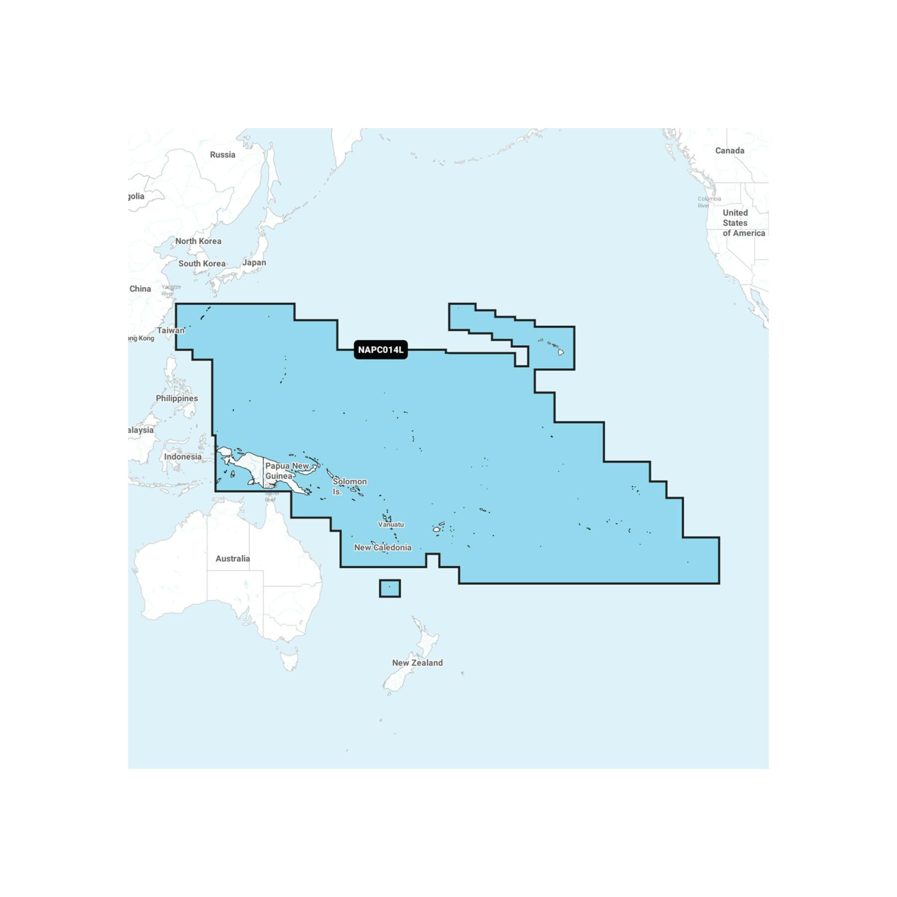 Mapa de navegação + grandes sd - Ilhas do Pacífico Navionics