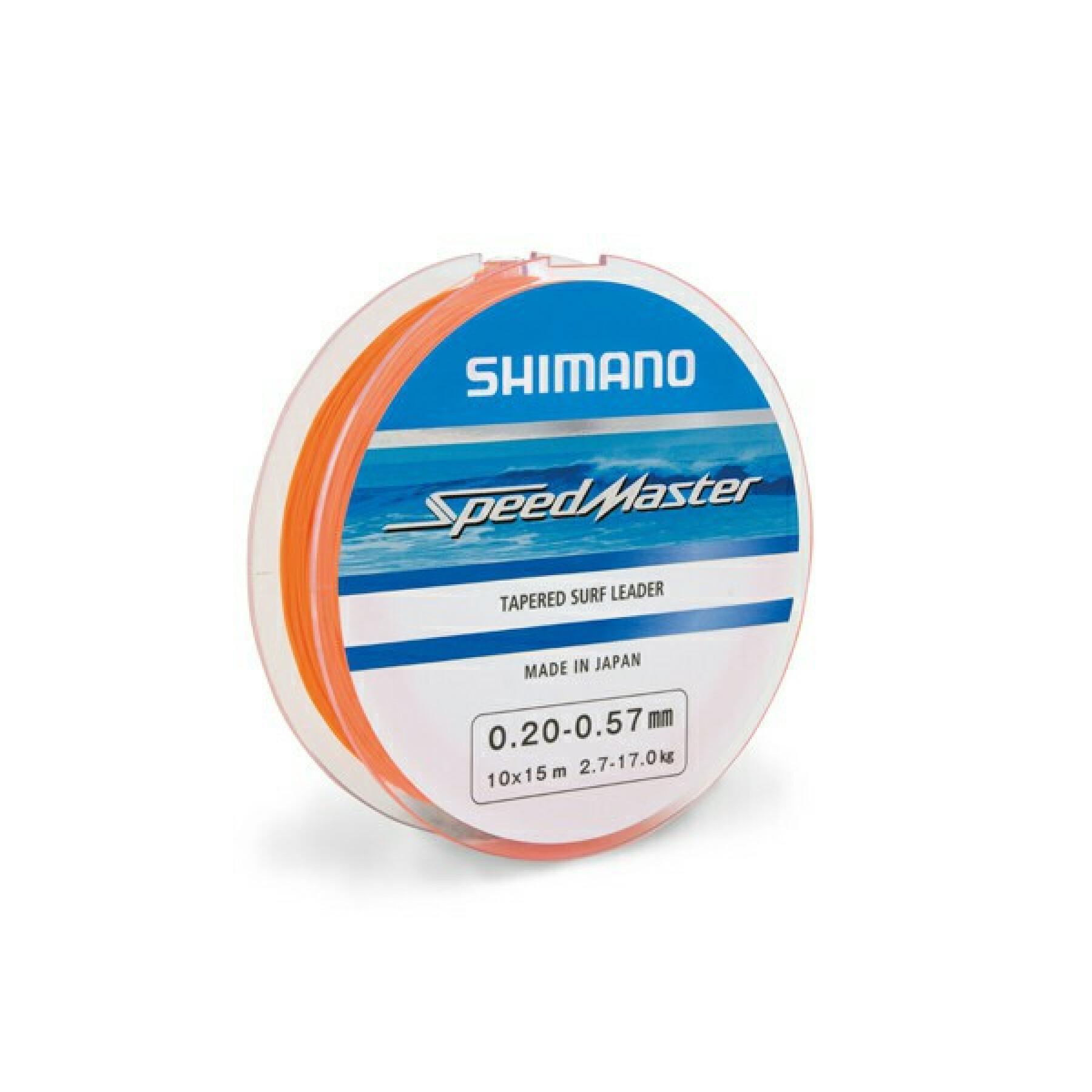 Nylon Shimano Speedmaster Tapered Surf Leader 10x15m