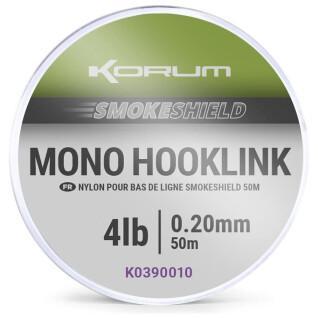 Ligação Korum smokeshield mono hooklink 0,20mm 1x5