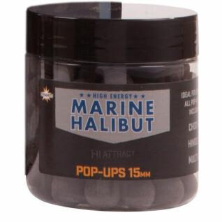 Fervedores flutuantes Dynamite Baits pop-ups marine halibut 15 mm