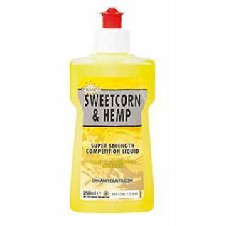 Atraente líquido Dynamite Baits XL Sweetcorn / Hemp 250 ml