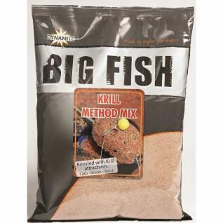 Dinamite kriil método de mistura de 1.8kg de kriil de peixe grande