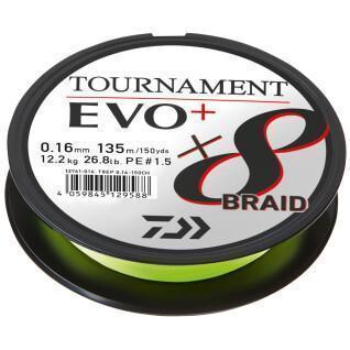 Trança Daiwa Tournament 8 Braid Evo + vert