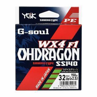 Trança de 4 cordas YGK G-Soul Oh Dragon 150m