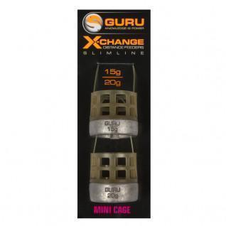 Peso dos alimentadores de gaiolas Guru Slimline X-Change Feeder (2x15gr et 2x20gr)