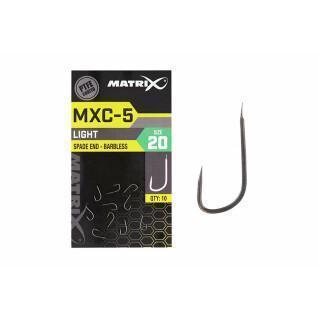 Anzóis sem barras Matrix MXC-5 Spade End (PTFE) x10