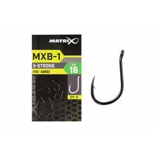 Anzóis Matrix MXB-1 Barbed Eyed x10