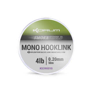 Ligação Korum smokeshield mono hooklink 0,33mm 1x5