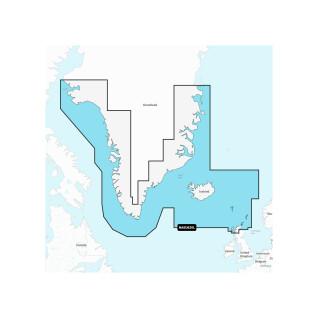 Mapa de navegação + grande sd - gronelândia - ISLÂNDIA Navionics