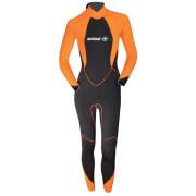 Fato de mergulho de costas lisas para mulheres Beuchat 3 mm