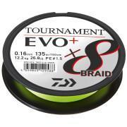 Trança Daiwa Tournament 8 Braid Evo + chartreuse