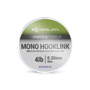 Ligação Korum smokeshield mono hooklink 0,23mm 1x5
